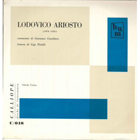 Lodovico Ariosto Lp Orlando Furioso / Calliope Dischi Di Letteratura Nuovo