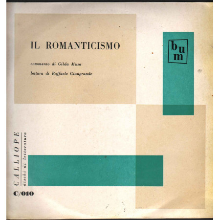 Musa / Giangrande Lp Il Romanticismo / Calliope Dischi Di Letteratura Nuovo