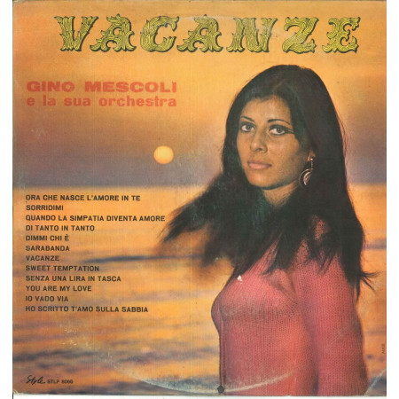 Gino Mescoli E La Sua Orchestra ‎Lp Vinile Vacanze / Style STLP 8066 Nuovo