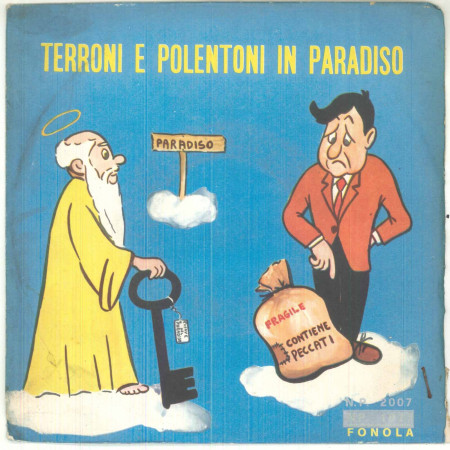 Franco Trincale Vinile 45 giri 7" Terroni E Polentoni In Paradiso - Nuovo