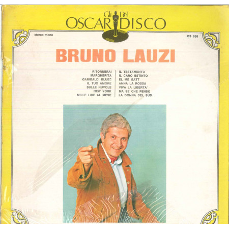 Bruno Lauzi Lp Vinile Omonimo Same / Oscar Del Disco Cover Version Sigillato
