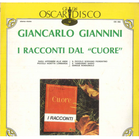 Giancalo Giannini Lp Vinile I Racconti Del Cuore / Oscar Del Disco Cover Nuovo