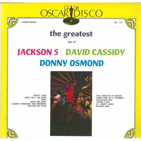 Jackson 5 / David Cassidy / Donny Osmond  Lp The Greatest Hits Of / Cover Nuovo