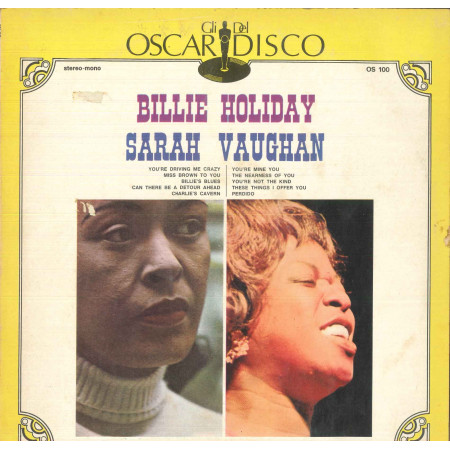 Billie Holiday / Sarah Vaughan Lp Omonimo Same / Oscar Del Disco Cover Nuovo