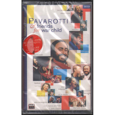 Luciano Pavarotti MC7 Pavarotti & Friends For War Child / Decca ‎Sigillata