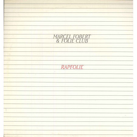 Marcel Fobert & Folie Club ‎‎‎Vinile 12" Rapfolie / Many Records MN 507 Nuovo