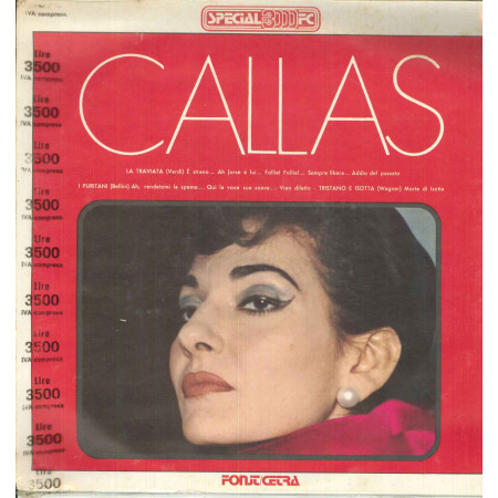 Maria Callas Lp Vinile Omonimo / Same - Fonit Cetra Special 3000 FC Sigillato