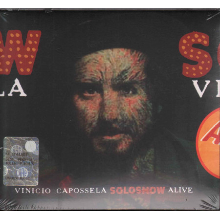 Vinicio Capossela ‎CD DVD Soloshow Alive / Atlantic ‎5051865662822 Sigillato