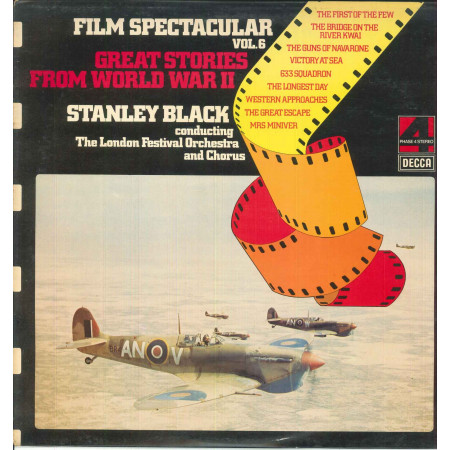 Stanley Black Lp Film Spectacular Vol 6 Great Stories From World War II Nuovo