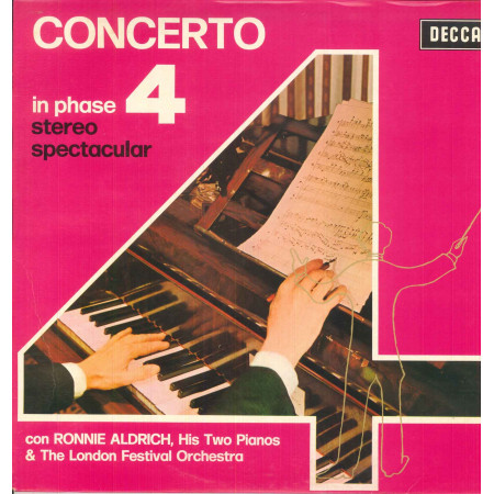 Ronnie Aldrich His Two Pianos ‎Lp Concerto In Phase 4 Stereo Spectacular Nuovo