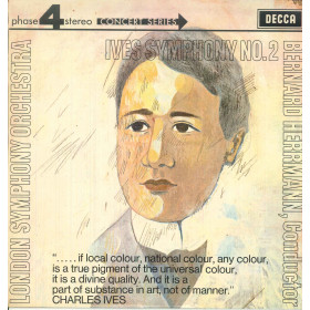 Charles Ives / London Symphony / Bernard Herrmann Lp Ives Symphony No. 2 Nuovo Charles Ives / London Symphony / Bernard Herrmann Lp Ives Symphony No. 2 Nuovo