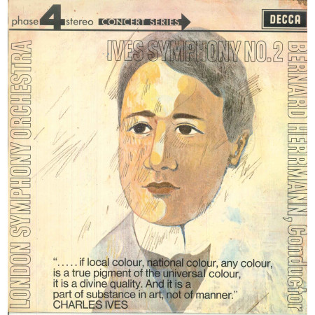 Charles Ives / London Symphony / Bernard Herrmann ‎Lp Ives Symphony No. 2 Nuovo