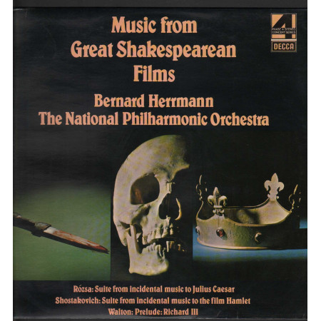 Bernard Herrmann Lp Vinile Music From Great Shakespearean Films / Decca Nuovo