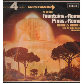 Respighi / Charles Munch Lp Fountains Of Rome / Pines Of Rome - Decca Nuovo Respighi / Charles Munch Lp Fountains Of Rome / Pines Of Rome - Decca Nuovo