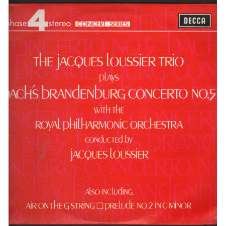 The Jacques Loussier Trio Lp Vinile Bach's Brandenburg Concerto No 5 Decca Nuovo