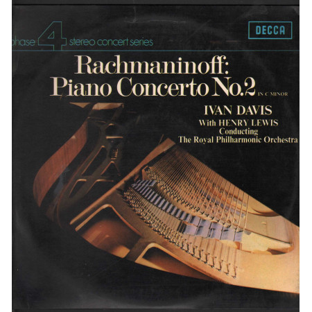 Rachmaninoff / I Davis / H Lewis Lp Piano Concerto No. 2 In C Minor Decca Nuovo