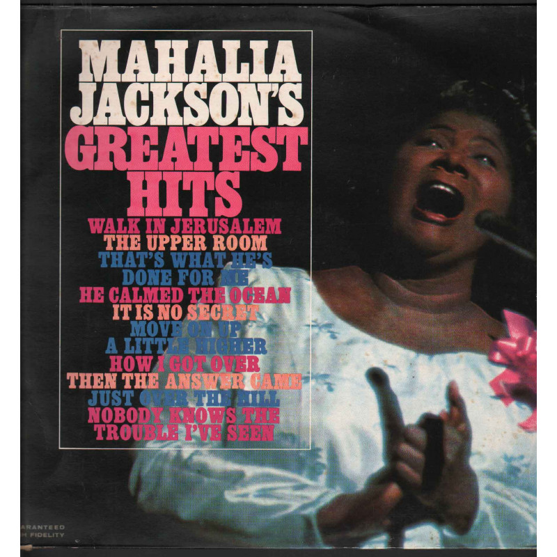 Mahalia Jackson Lp Vinile Mahalia Jackson's Greatest Hits / CBS 32683 Nuovo Mahalia Jackson Lp Vinile Mahalia Jackson's Greatest Hits / CBS 32683 Nuovo