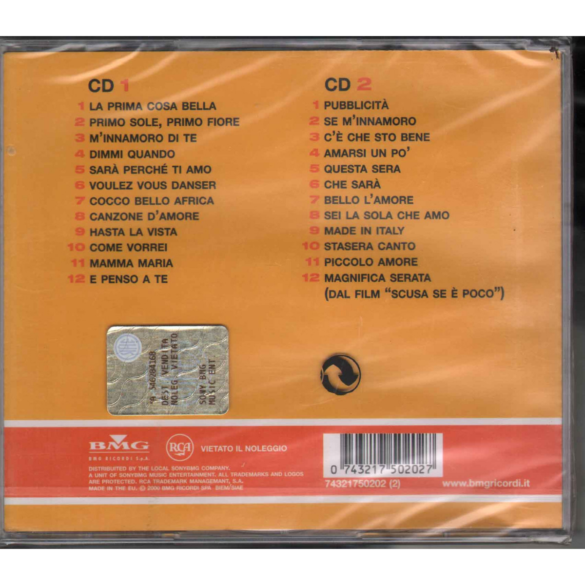 Ricchi e Poveri 2 CD I Grandi Successi Originali Flashback / RCA Sigillato