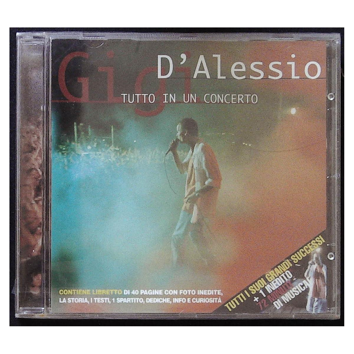Gigi D'Alessio CD Tutto In un Concerto / BMG 74321628902 Sigillato
