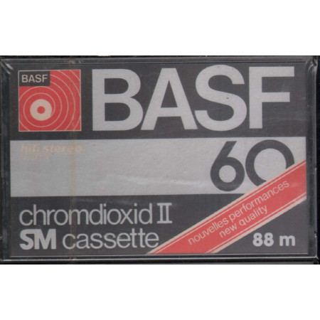 BASF Chromdioxid II SM Cassette 60 - 88 m / Cromo Diossido Cassette Sigillata