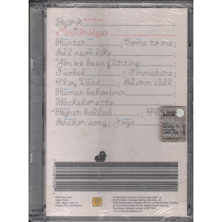 Bjork (Björk) DVD Cambridge / Polydor ‎589 7299 Sigillato