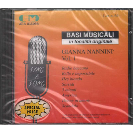 Basi Musicali CD Gianna Nannini Vol. 1 / Polygram 170 889-2 Alta Marea Sigillata