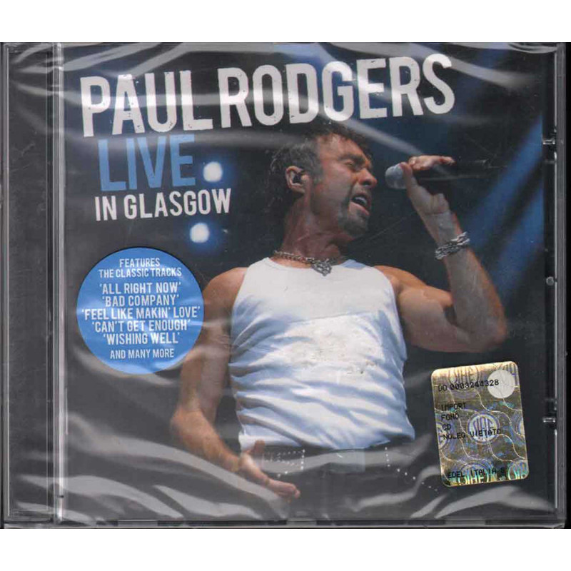 Paul Rodgers CD Live In Glasgow / Eagle Records EAGCD347 Sigillato Paul Rodgers CD Live In Glasgow / Eagle Records EAGCD347 Sigillato