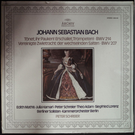 Bach Mathis Hamari Schreier Lp Tonet Ihr Pauken Erschallet Trompeten Sigillato