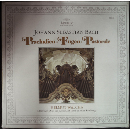 Bach / H Walcha ‎Lp Praeludien • Fugen • Pastorale / Archiv Produktion Sigillato