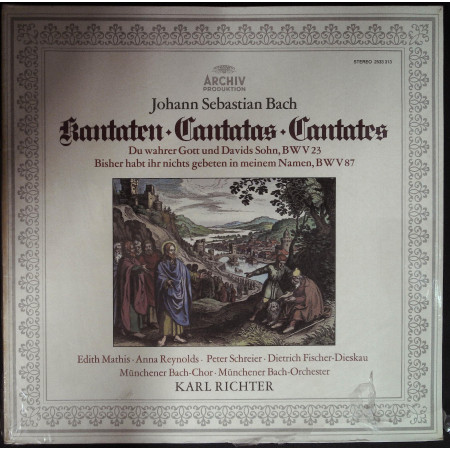 Bach E Mathis Lp Kantaten - Cantatas - Cantates Du Wahrer Gott BWV 23 Sigillato