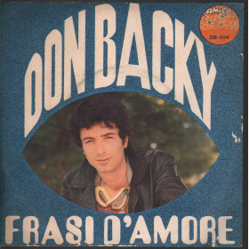 Don Backy Vinile 45 giri 7" Frasi D'Amore / L'Arcobaleno - Amico DB 004 Nuovo Don Backy Vinile 45 giri 7" Frasi D'Amore / L'Arcobaleno - Amico DB 004 Nuovo