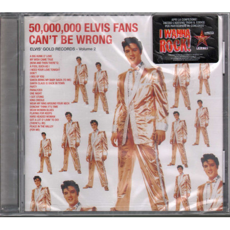 Elvis Presley CD 50000000 Elvis Fans Can't Be Wrong Gold Records Vol 2 Sigillato