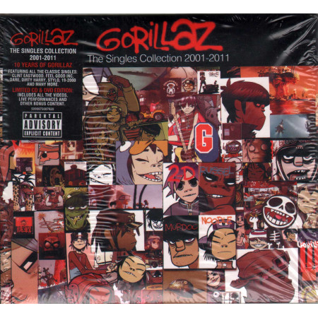 Gorillaz CD DVD The Singles Collection 2001 2011/ EMI P730 0792 Sigillato