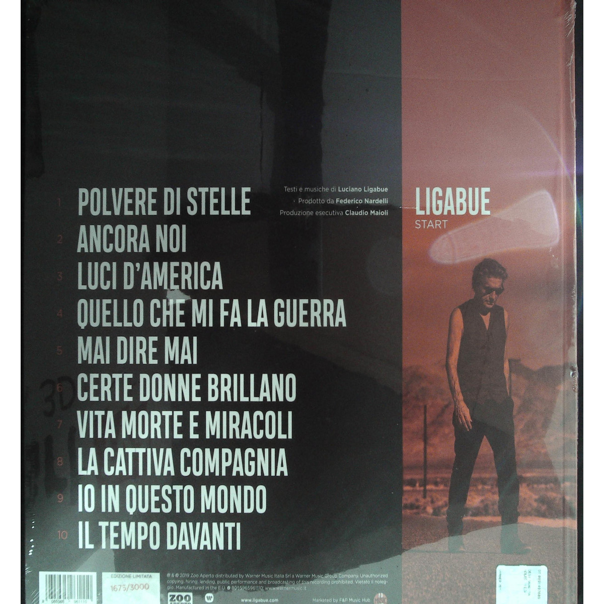 Ligabue Lp Vinile Rosso CD Photobook Start - Ed Limitata Numerata