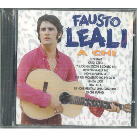 Fausto Leali CD A Chi / Panarecord ‎– SVCD 30 Sigillato 8011937000300