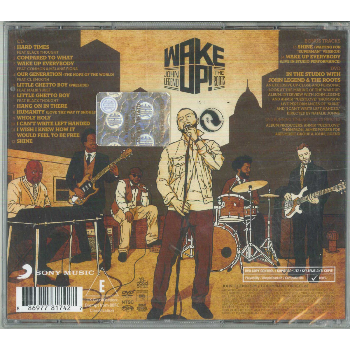 John Legend & The Roots CD DVD Wake Up! Deluxe Edition / Sony ‎