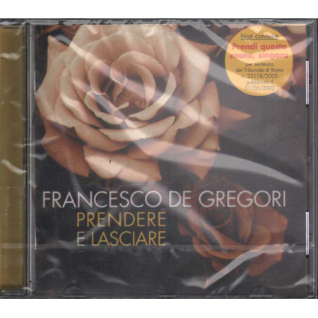 Francesco De Gregori CD Prendere E Lasciare / Columbia  Sigillato