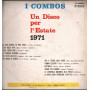 I Combos ‎Lp Vinile Un Disco Per L'Estate 1971 / Combo LP 20105 Italia Nuovo