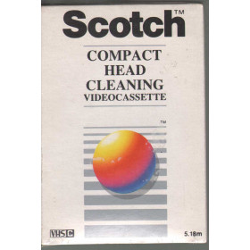 Pulisci Testine Video Cassette VHSC Scotch Sigillata Pulisci Testine Video Cassette VHSC Scotch Sigillata