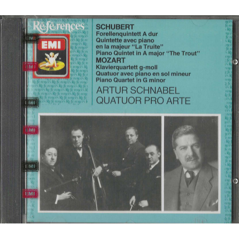 Schubert, Mozart CD Piano Quintet In A Major (The Trout) - Piano Quartet In G Minor / EMI – CDH7630312 Sigillato