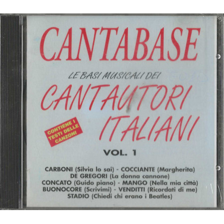 Various CD Cantabase - Le Basi Musicali Dei Cantautori Italiani - Vol. 1 / Via Veneto – CDOR 9268 Sigillato