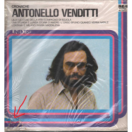 Antonello Venditti Lp Vinile Cronache / RCA NL 33053 Linea Tre Nuovo