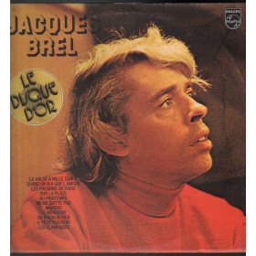 Jacques Brel Lp Vinile Le Disque D'Or De Jacques Brel / Philips  Nuovo Jacques Brel Lp Vinile Le Disque D'Or De Jacques Brel / Philips  Nuovo