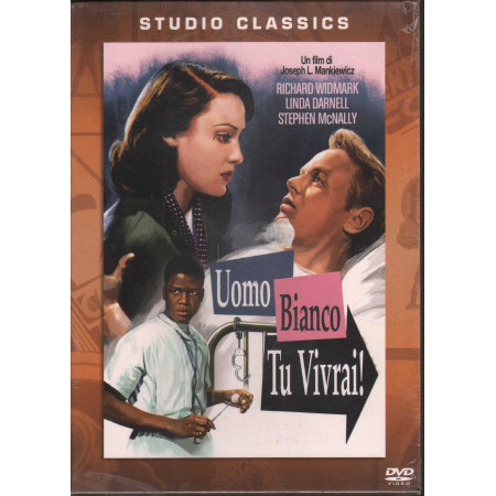 Uomo Bianco Tu Vivrai DVD Linda Darnell Richard Widmark Sidney Poitier Sigillato
