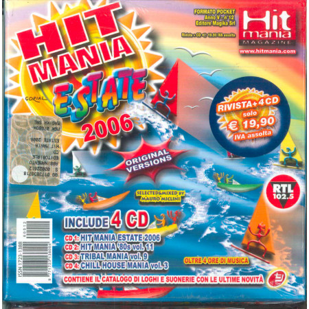 AA.VV 4 CD Hit Mania Estate 2006 / Magika ‎– MGK 070/BOX Sigillato 0828768580721