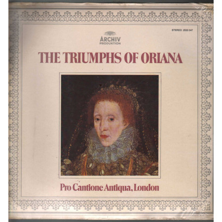 Pro Cantione Antiqua London Lp The Triumphs Of Oriana / Archiv Produktion ‎Nuovo