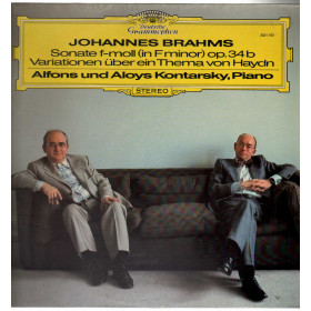 Brahms Alfons Und Aloys Kontarsky Lp Sonate F-Moll Op. 34b Variationen Uber Ein Brahms Alfons Und Aloys Kontarsky Lp Sonate F-Moll Op. 34b Variationen Uber Ein