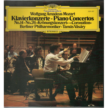Mozart Berliner Philharmoniker Vasary ‎Lp Klavierkonzerte  14 26 Kronungskonzert