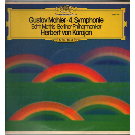 Gustav Mahler E Mathis Berliner Philharmoniker H von Karajan ‎Lp 4. Symphonie