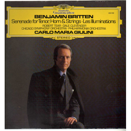 Britten Tear Chicago Symphony Lp Serenade For Tenor Horn & Strings  Les
